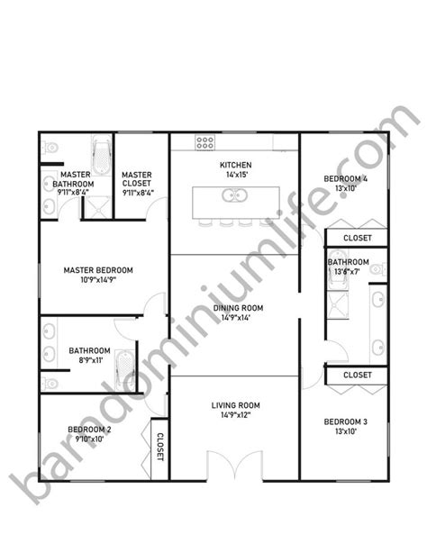 40x40 metal house plans|40x40 barndominium plans.